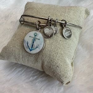 Alex and Ani Art Infused Anchor Bangle